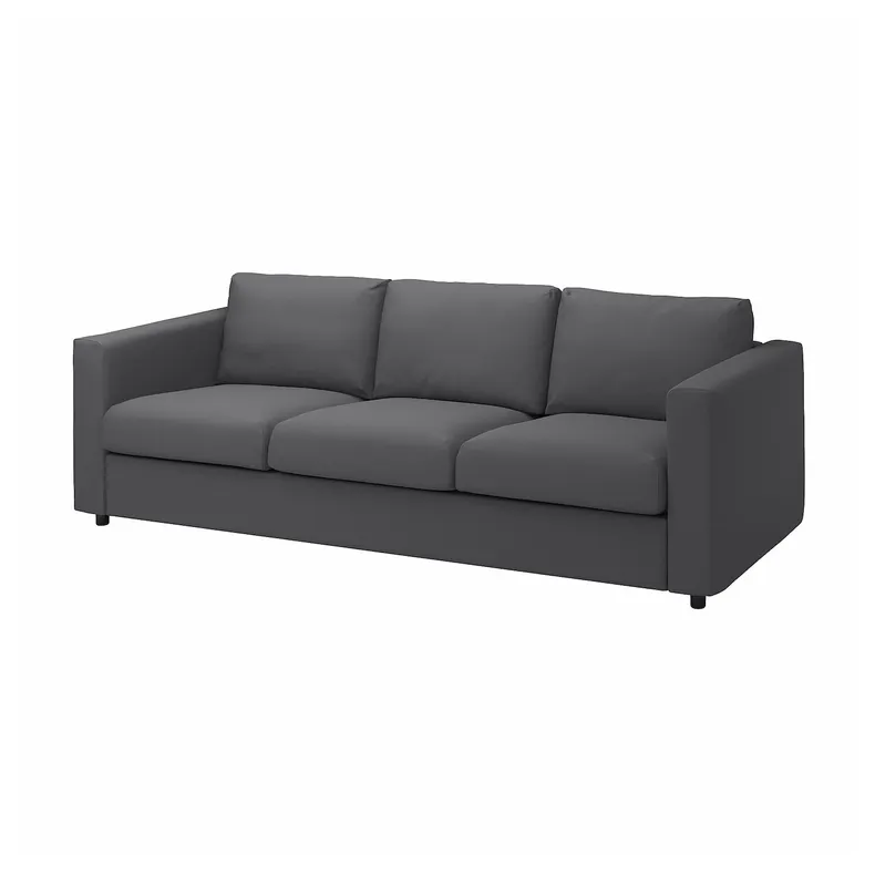 IKEA VIMLE ВІМЛЕ, 3-місний диван, ХАЛЛАРП сірий 293.990.42 фото №1