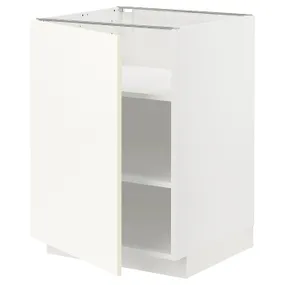 IKEA METOD МЕТОД, підлогова шафа з полицями, білий / ВАЛЛЬСТЕНА білий, 60x60 см 795.071.24 фото