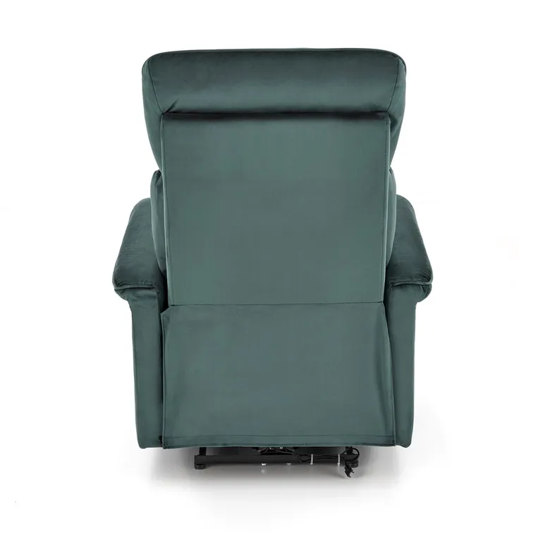 Кресло с функцией электрического разложения и гнездом USB HALMAR SEMIR, темно-зеленый фото №5
