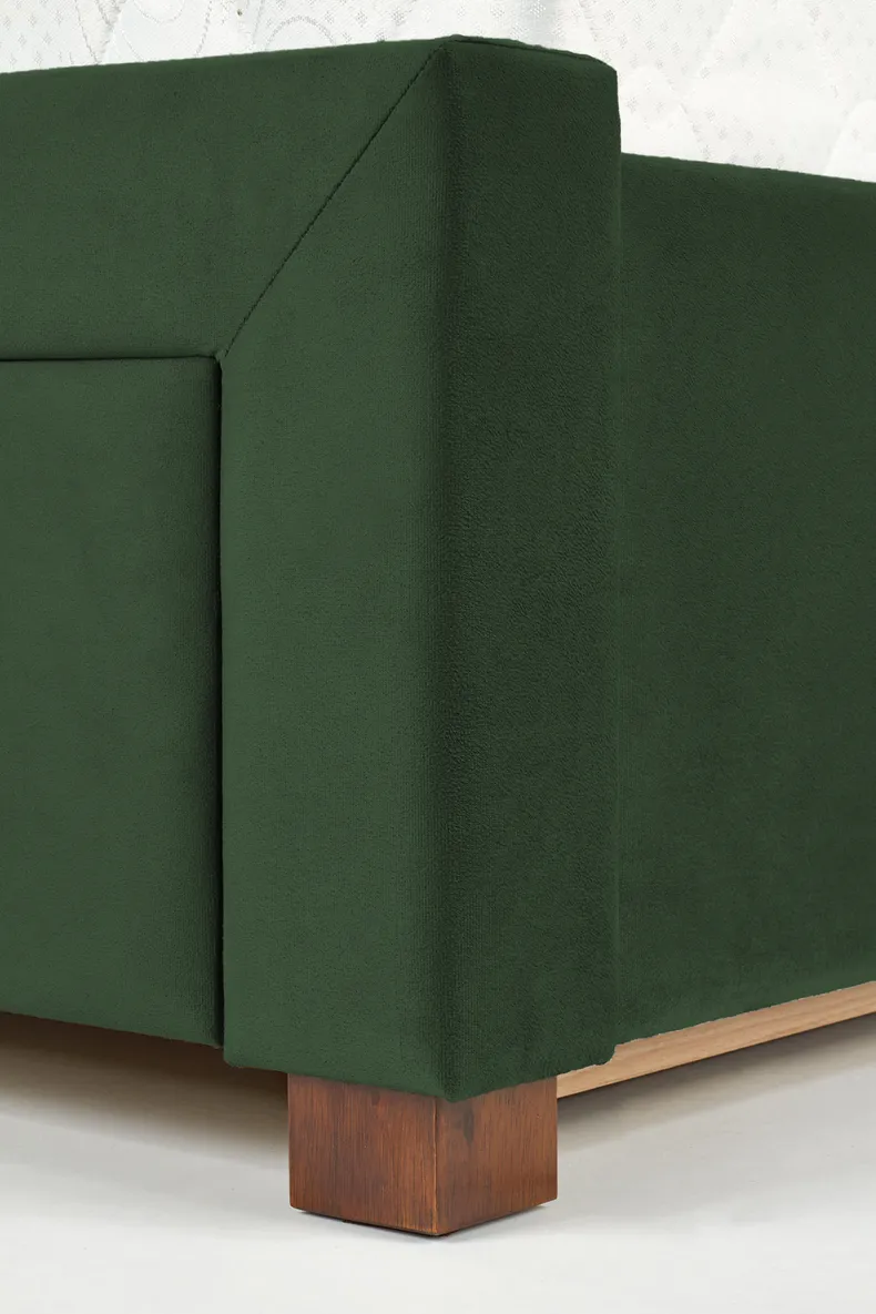 Двоспальне ліжко з ящиками HALMAR SABRINA 160x200 см темно-зелене фото №8