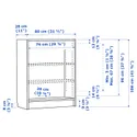 IKEA BILLY БІЛЛІ, книжкова шафа, чорний під дуб, 80x28x106 см 004.773.37 фото thumb №6