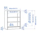 IKEA BILLY БИЛЛИ, стеллаж, черная имитация дуб, 80x28x106 см 004.773.37 фото thumb №6