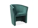 Крісло м'яке оксамитове SIGNAL TM-1 Velvet, Bluvel 78 - зелений фото thumb №1