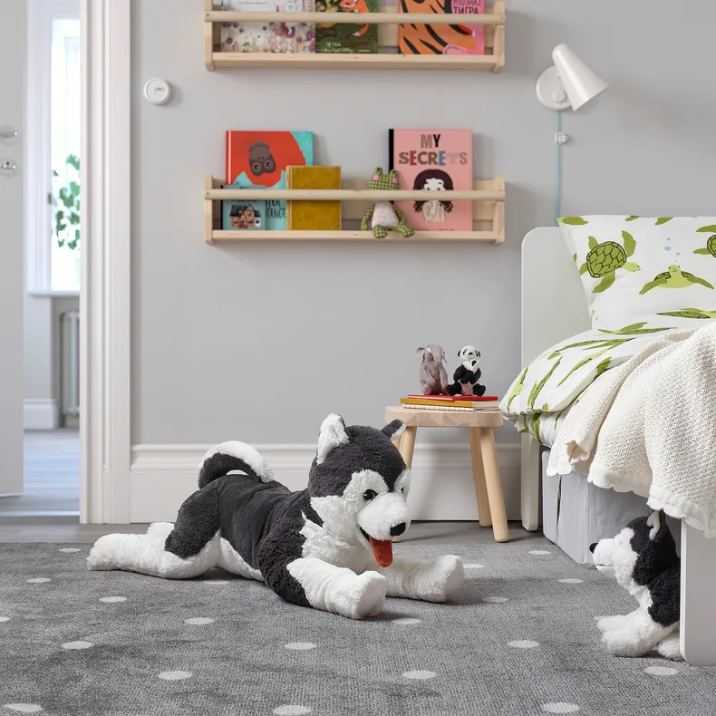 IKEA LIVLIG ЛІВЛІГ, іграшка м’яка, собака / сибірський хаскі, 57 см 402.979.90 фото №3