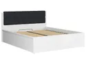 BRW Кровать Tetrix 160x200 с каркасом и ящиком для хранения белый глянцевый, белый глянец LOZ/160/B-BIP фото thumb №11