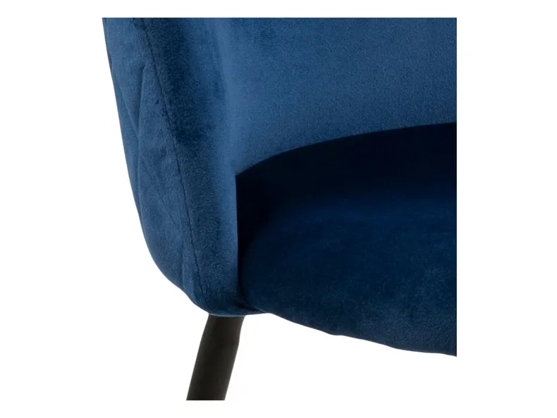 BRW Кресло с бархатной обивкой Luis темно-синего цвета DUBLIN_DARK_BLUE_49 фото №6