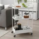 IKEA NISSAFORS НІССАФОРС, візок, білий, 50.5x30x83 см 404.657.33 фото thumb №4