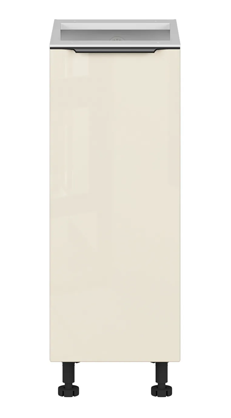 BRW Кухонный цокольный шкаф Sole L6 30 см с корзиной для груза магнолия жемчуг, альпийский белый/жемчуг магнолии FM_DC_30/82_C-BAL/MAPE фото №1