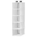 IKEA RASSLA РАССЛА, модуль для хранения с 5 отделениями, белый, 25x40x98 см 504.213.38 фото thumb №1