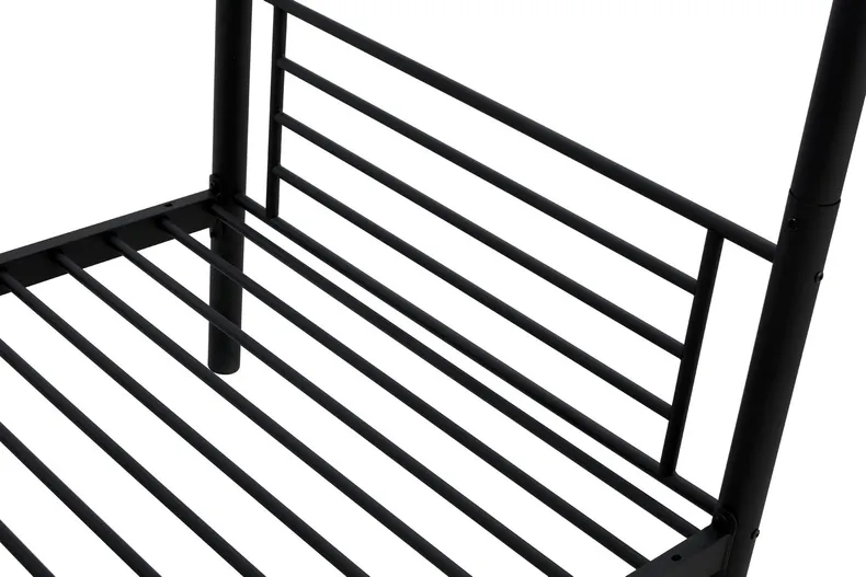 Двухъярусная кровать раскладывается на 2 односпальных кровати HALMAR BUNKY 90x200 см черный фото №9