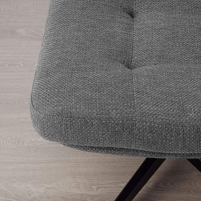 IKEA HAVBERG ХАВБЕРГ, підставка для ніг, ЛЕЙДЕ сірий / чорний 005.148.96 фото №3