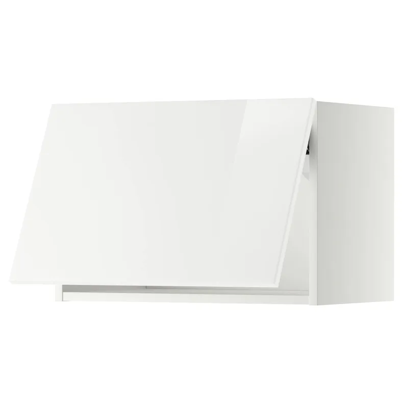 IKEA METOD МЕТОД, горизонтальный навесной шкаф, белый / Рингхульт белый, 60x40 см 393.918.37 фото №1