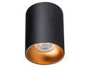 BRW Алюминиевый накладной светильник Riti в черном и золотом цвете 086803 фото thumb №1
