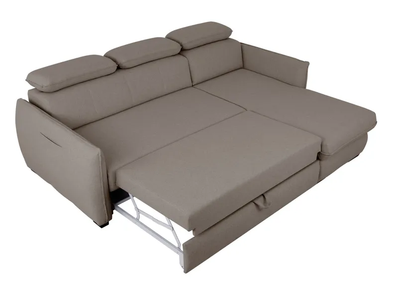 BRW Двосторонній кутовий диван Lopez зі спальною функцією та відділенням для зберігання коричневий, Бочка 21 Mocca NA-LOPEZ-URC-G1_BBA5CF фото №4