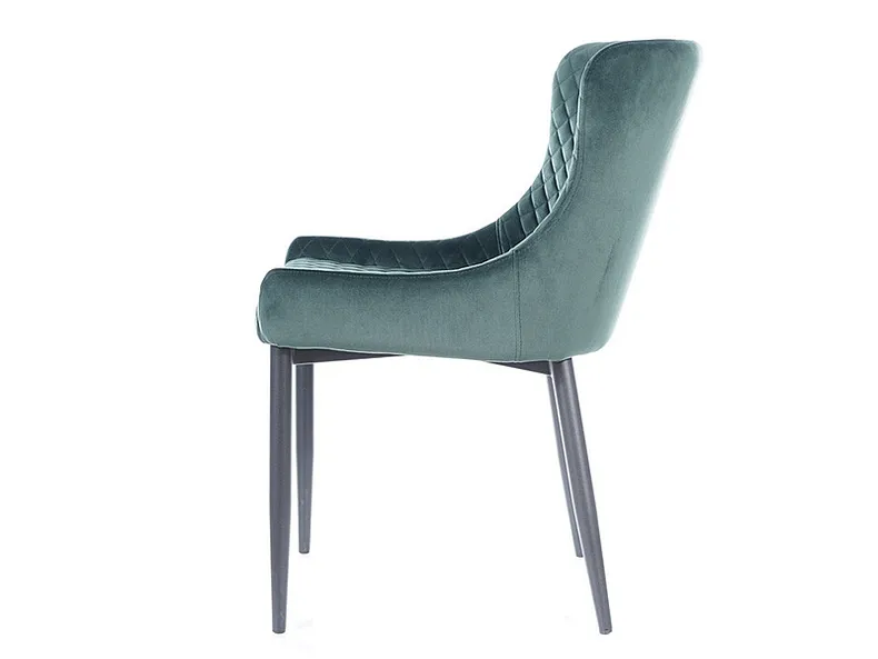 Кухонний стілець SIGNAL COLIN B Velvet, Bluvel 78 - зелений фото №4