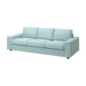 IKEA VIMLE ВІМЛЕ, чохол для 3-місного дивана, з широкими підлокітниками/САКСЕМАРА світло-синій 894.012.59 фото thumb №2