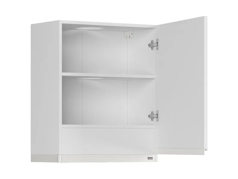 BRW Верхний кухонный шкаф Sole 60 см с вытяжкой правый белый глянец, альпийский белый/глянцевый белый FH_GOO_60/68_P_FL_BRW-BAL/BIP/BI фото №3