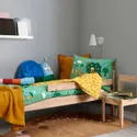IKEA BRUMMIG БРУММІГ, підковдра та наволочка, орнамент лісові звірі/різнобарвний, 150x200/50x60 см 505.211.54 фото thumb №4