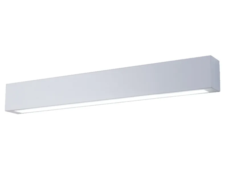BRW Настінний світильник для ванної кімнати Ibros LED металл білий 082434 фото №1