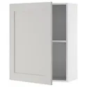 IKEA KNOXHULT КНОКСХУЛЬТ, навесной шкаф с дверцей, серый, 60x75 см 804.963.08 фото thumb №1