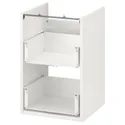 IKEA ENHET ЭНХЕТ, напольный шкаф для раковины,2 ящика, белый, 40x40x60 см 004.405.13 фото thumb №1