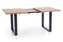 Кухонний стіл HALMAR VENOM 160-210x90 см чорний, дуб вотан фото thumb №4