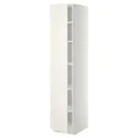 IKEA METOD МЕТОД, высокий шкаф с полками, белый / белый, 40x60x200 см 994.576.51 фото thumb №1