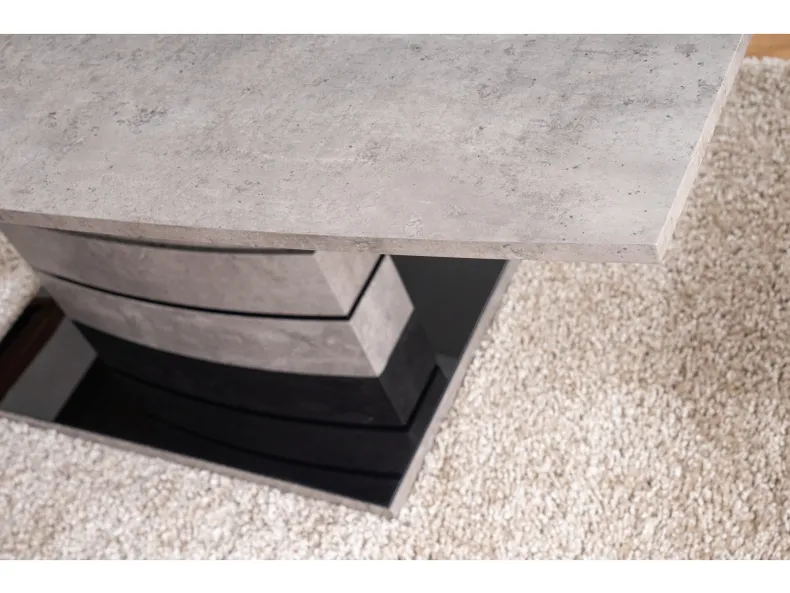Обеденный стол SIGNAL LEONARDO, эффект бетона, 80x140 фото №9