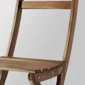 IKEA ASKHOLMEN АСКХОЛЬМЕН, стілець, вуличний, складаний темно-коричневий 205.575.02 фото thumb №2