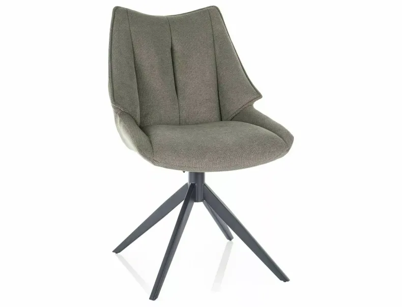 Кухонний стілець SIGNAL Coda Vardo, тканина: оливковий фото №2