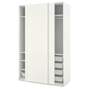 IKEA PAX ПАКС / BERGSBO БЕРГСБУ, гардероб, комбінація, білий / білий, 150x66x236 см 394.357.42 фото