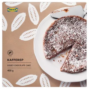 IKEA KAFFEREP КАФФЕРЕП, шоколадний торт з в'язкою серединою, заморожений сертифікований Альянс тропічних лісів, 400 g 405.243.89 фото