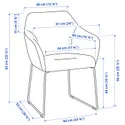 IKEA TOSSBERG ТОССБЕРГ, стул, черный металл / зеленый акамит 205.182.33 фото thumb №9