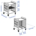 IKEA BRÄNNBOLL БРЭННБОЛЛ, стеллаж на колесиках, белый, 56x62 см 605.862.58 фото thumb №5