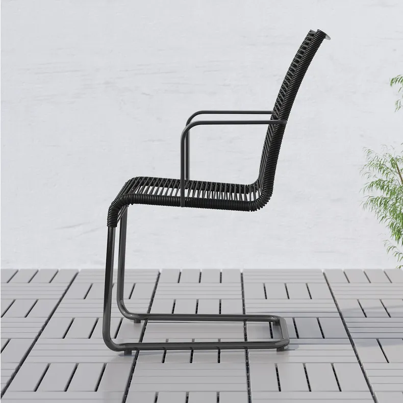 IKEA VÄSMAN ВЭСМАН, садовое кресло, черный 402.116.37 фото №2