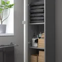 IKEA ENHET ЕНХЕТ, висока шафа 4 полички, дверцята, сірий, білий, 30x32x180 см фото thumb №2