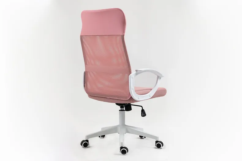 Стілець офісний обертовий SIGNAL Q-026, рожевий / білий фото №26