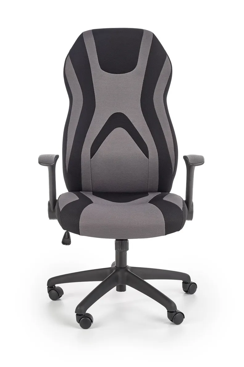 Крісло комп'ютерне офісне обертове HALMAR JOFREY чорний / сірий фото №9