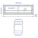 IKEA HAVSTA ХАВСТА, тумба під телевізор з цоколем, білий, 160x47x62 см фото thumb №2