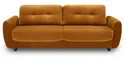 BRW Тримісний розкладний диван Hampton з ящиком для зберігання велюровий жовтий, Рів'єра 41 Жовтий SO3-HAMPTON-LX_3DL-G1_B8B7D3 фото thumb №1