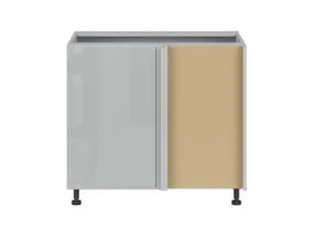 BRW Кухонный угловой шкаф Top Line правый серый глянец угловой шкаф 105x82 см, серый гранола/серый глянец TV_DNW_105/82/60_P/B-SZG/SP фото