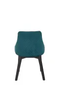 Кухонный стул HALMAR TOLEDO 3 черный/темно-зеленый фото thumb №2