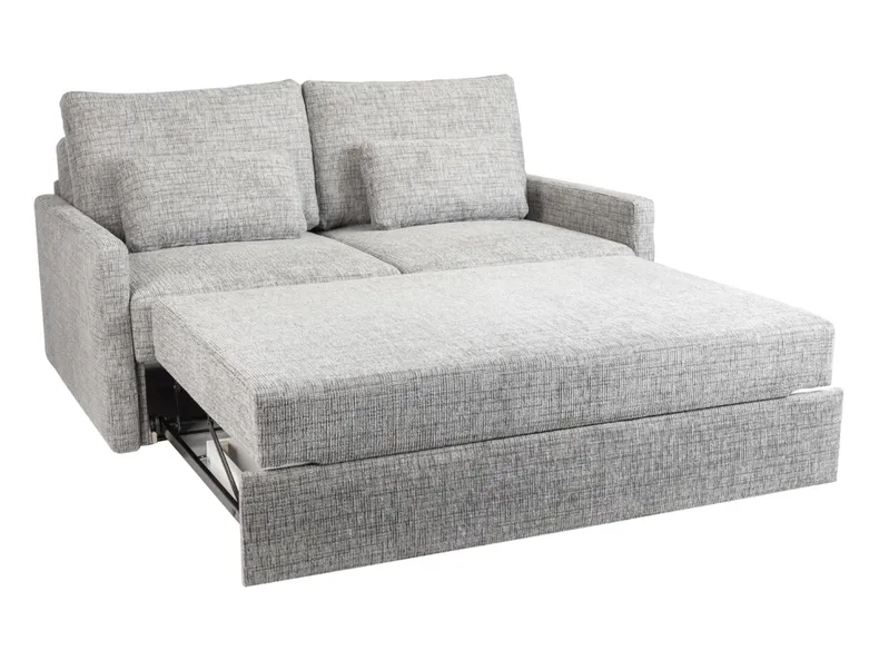 BRW Двомісний диван Amalia з функцією спального місця в клітинку сірий SO2-AMALIA-2FBK-G2_BD60D5 фото №5