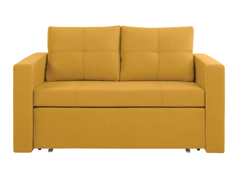 BRW Двухместный диван Bunio III раскладной диван с контейнером желтый, Манила 32 Оранжевый SO2-BUNIO_III-2FBK-G2_BD24FC фото №1