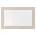 IKEA SINDVIK СИНДВИК, стеклянная дверь, Светло-серый беж / прозрачное стекло, 60x38 см 804.909.24 фото thumb №1