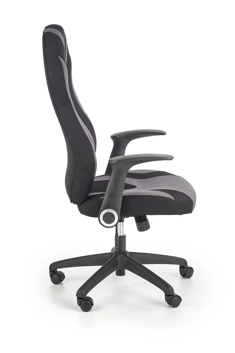 Крісло комп'ютерне офісне обертове HALMAR JOFREY чорний / сірий фото №3