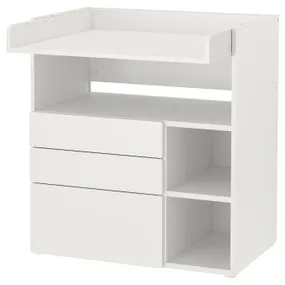 IKEA SMÅSTAD СМОСТАД, пеленальный стол, Белый с 3 выдвижными ящиками, 90x79x100 см 295.828.56 фото