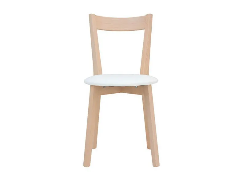 BRW М'яке крісло з екошкіри Ikka біле, Eco Soft 1 Білий/дуб Сонома TXK_IKKA-TX069-1-ECO_SOFT_1_WHITE фото №2