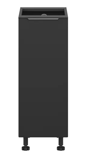 BRW Кухонна тумба Sole L6 30 см з вантажним кошиком чорний матовий, чорний/чорний матовий FM_DC_30/82_C-CA/CAM фото