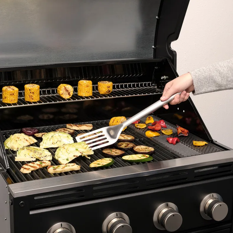 IKEA GRILLTIDER, Набор посуды для гриля из 3 частей, нержавеющая сталь 505.908.59 фото №3